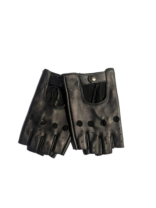 B-17 LEATHER CUT GLOVES BLACK