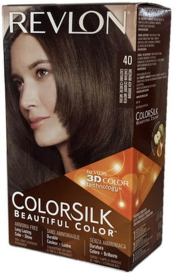 Revlon Colorsilk Beautiful Color Βαφή Μαλλιών 40 Medium Ash Brown 59.1ml