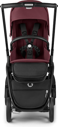 Bugaboo Dragonfly Ρυθμιζόμενο Καρότσι Μωρού Kατάλληλο από 6+ Mηνών Black/Dark Cherry 9.9kg