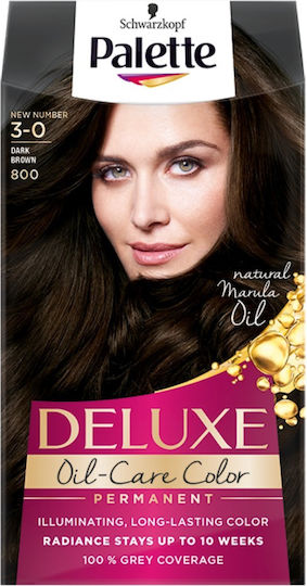 Schwarzkopf Palette Deluxe Vopsea de Păr 3-0 800 Dark Brown 135ml