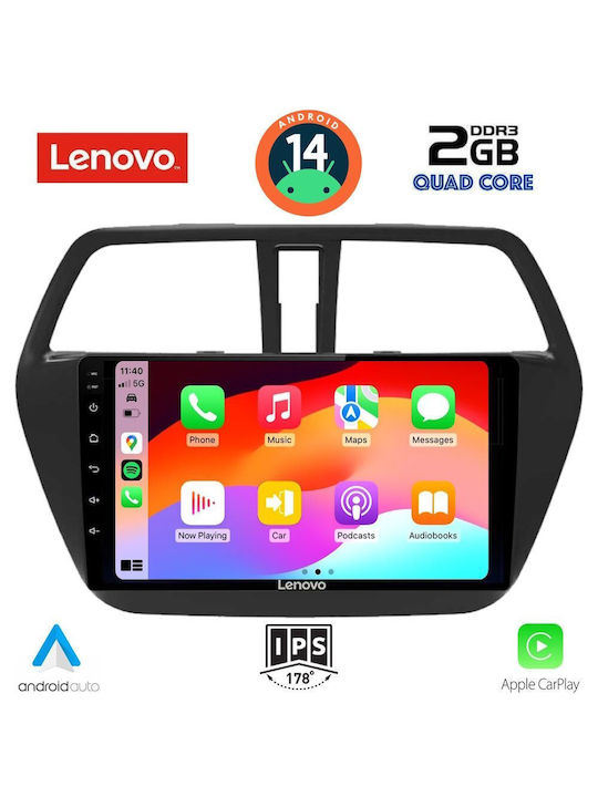 Lenovo Автомобилна Аудио Система (Блутут/USB/AUX/WiFi/GPS/Apple-Carplay/Android-Auto) с Тъчскрийн 9"
