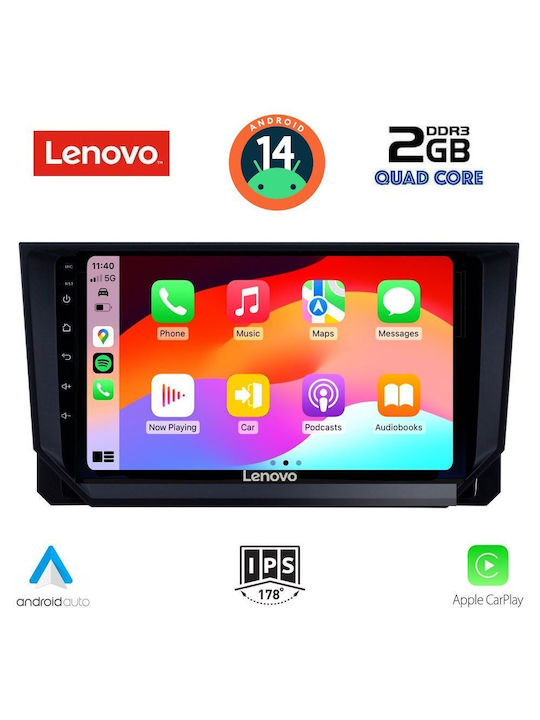 Lenovo Ηχοσύστημα Αυτοκινήτου για Seat Arona 2018> (Bluetooth/USB/AUX/WiFi/GPS/Apple-Carplay/Android-Auto) με Οθόνη Αφής 9"