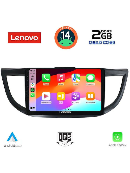 Lenovo Car Audio System for Honda CR-V 2013-2017 (Bluetooth/USB/AUX/WiFi/GPS) with Touch Screen 10"