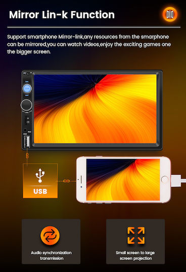 Carmedia Auto-Audiosysteme 1 DIN Bluetooth USB