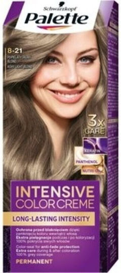 Schwarzkopf Palette Intensive Color Creme Hair Dye 8-21 Ashy Light Blond 50ml