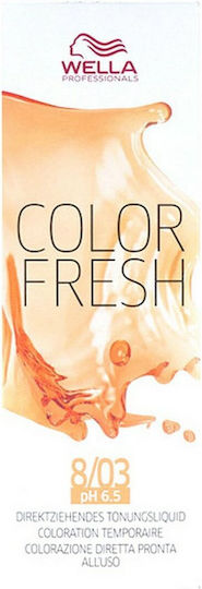 Wella Color Fresh Тонер 8/03 Блондинка Светло естествено злато 75мл