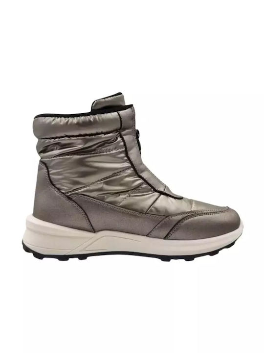 Women's Ankle Boots Platform Pewter