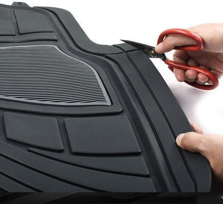 Autoline Set of Front and Rear Mats Universal 4pcs Black / Gray