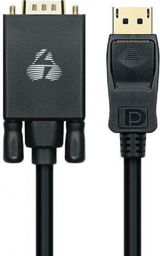 Powertech Cable DisplayPort male - VGA male 1.8m Black (CAB-DP056)