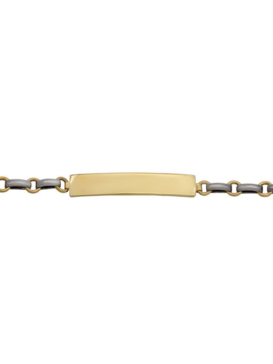 Savvas Design Bracelet Id Gold Plated