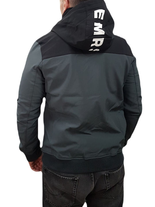 Jacke Bomber D Grey/black, Gray