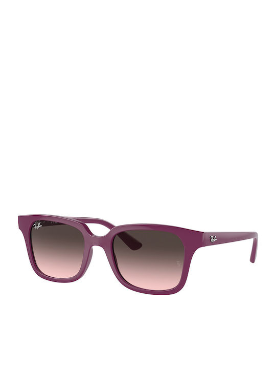 Ray Ban Sunglasses Burgundy with Acetate Frame & Burgundy Lens