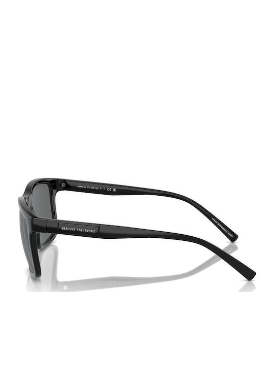 Armani Exchange Ανδρικά Γυαλιά Ηλίου με Μαύρο Κοκκάλινο Σκελετό και Γκρι Φακό AX4145S 815887