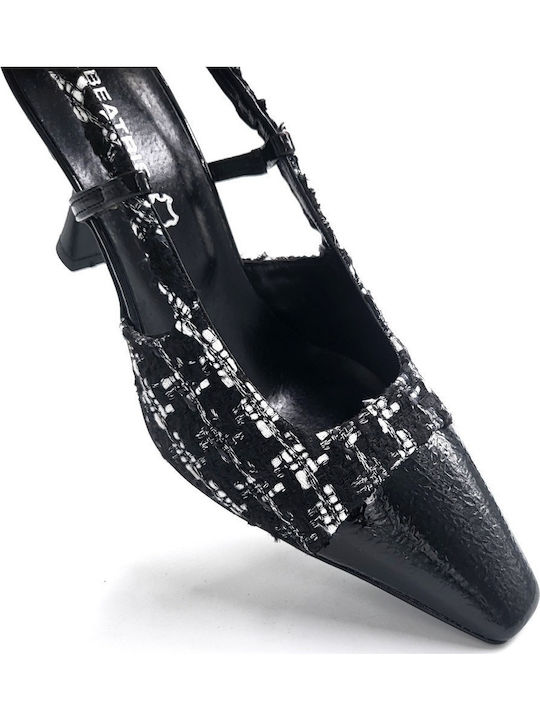 Pumps mit Riemchen Schwarz