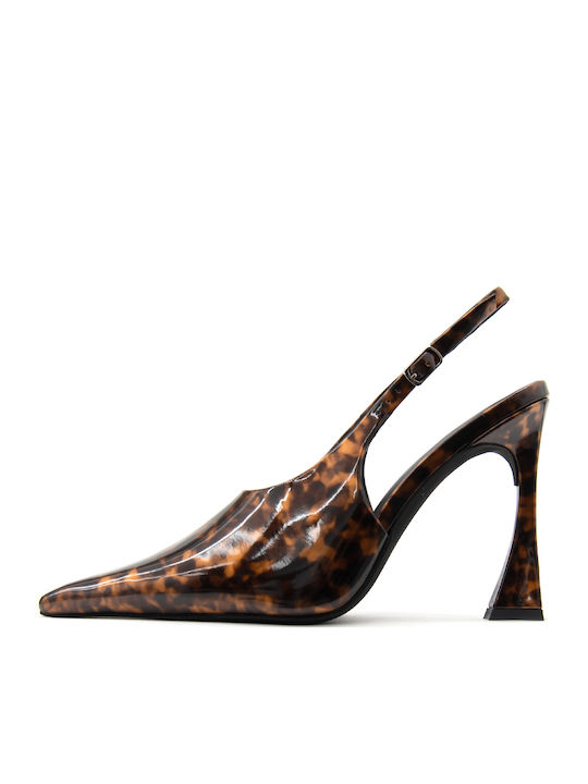 Jeffrey Campbell Pantofi cu toc cu Curea Maro