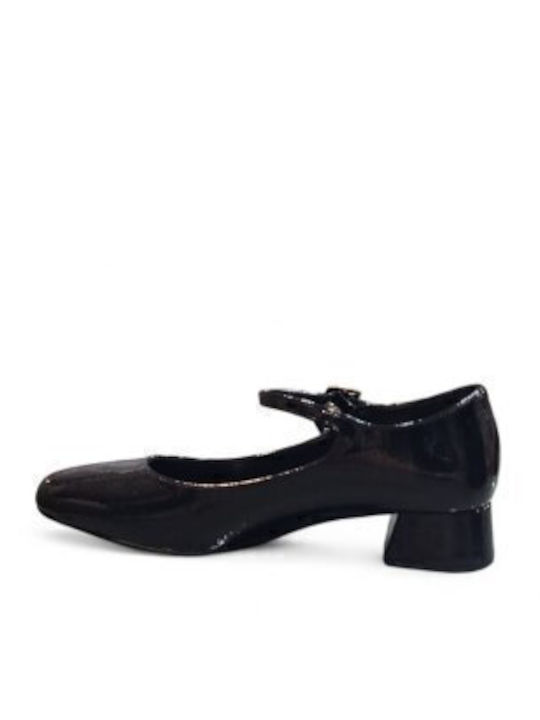 Pumps mit Riemchen Schwarz