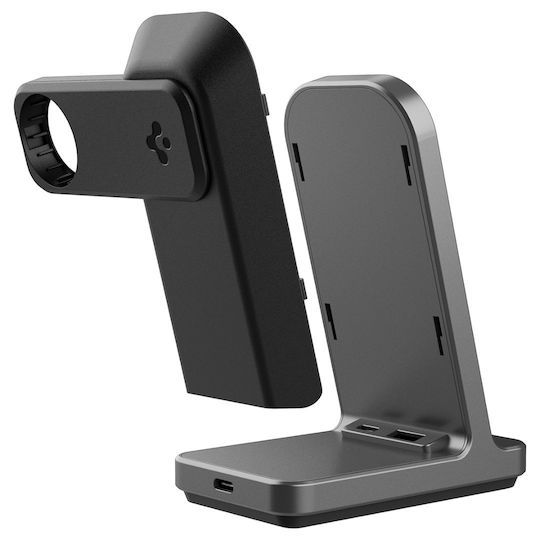 Spigen Wireless Charger Qi2 15W Gray (3-in-1 Stand S318W)