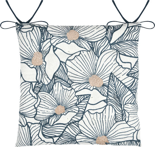 S-f Eugenie Gartenstuhlkissen Blau 38x38cm S-f Eugenie Gartenstuhlkissen Blau 38x38cm