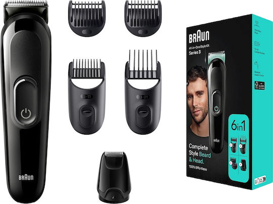 Braun Set Rechargeable Hair Clipper Black MGK3410