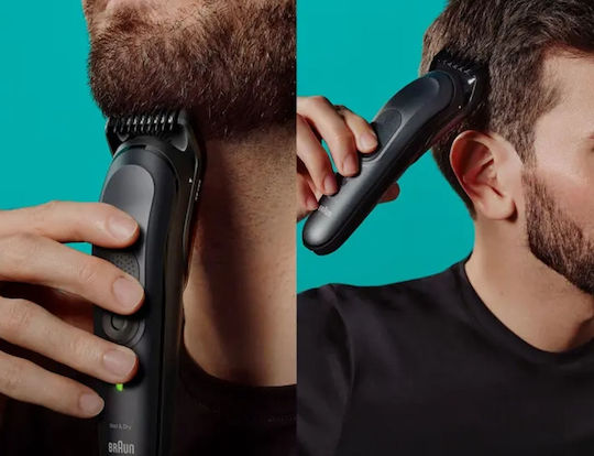 Braun All-in-One Style Kit Series 7 Rechargeable Hair Clipper Black MGK7460