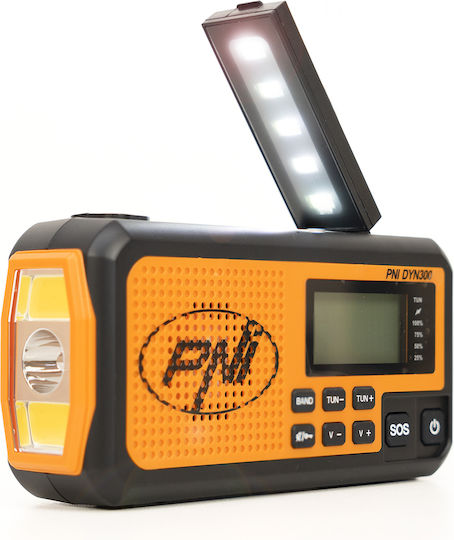 PNI DYN300 Solar cu USB Portocaliu