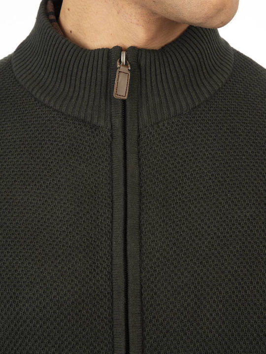 Herren Strickjacke Grün