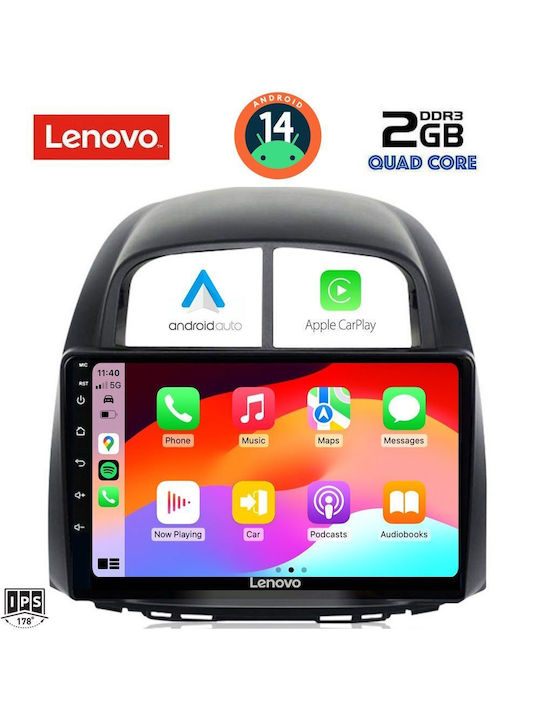 Lenovo Автомобилна Аудио Система (Блутут/USB/AUX/WiFi/GPS/Apple-Carplay/Android-Auto) с Тъчскрийн 10"