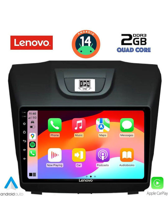 Lenovo Car Audio System Isuzu D-Max 2012-2020 (Bluetooth/USB/AUX/WiFi/GPS) with Touch Screen 9"