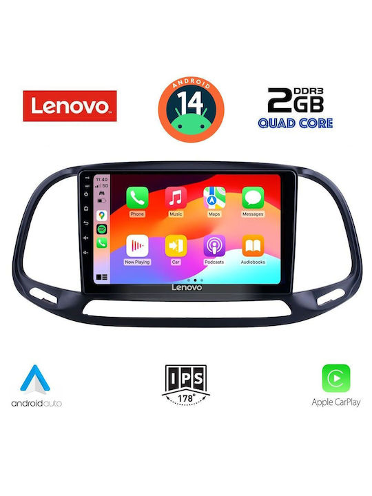 Lenovo Car Audio System for Opel Combo Fiat Doblo 2015-2018 (Bluetooth/USB/AUX/WiFi/GPS) with Touch Screen 9"