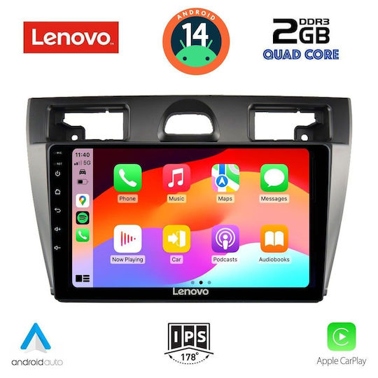 Lenovo Автомобилна Аудио Система (Блутут/USB/AUX/WiFi/GPS/Apple-Carplay/Android-Auto) с Тъчскрийн 9"