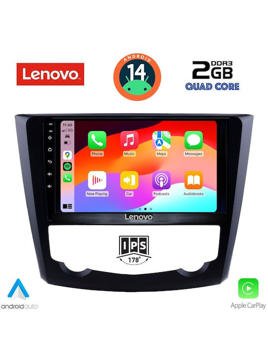 Lenovo Car Audio System for Renault Kadjar 2015> (Bluetooth/USB/AUX/WiFi/GPS) with Touch Screen 9"