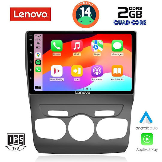 Lenovo Car Audio System for Citroen C4 / DS4 2011-2018 (Bluetooth/USB/AUX/WiFi/GPS/Apple-Carplay/Android-Auto) with Touch Screen 10"