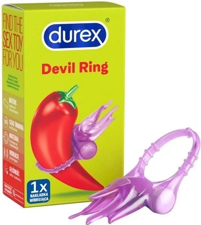 Durex Intense Little Devil Δονούμενο Δαχτυλίδι Πέους Μωβ