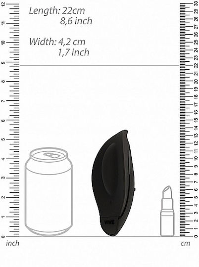 Vive Minu Mini Κλειτοριδικός Δονητής 10.5cm Black