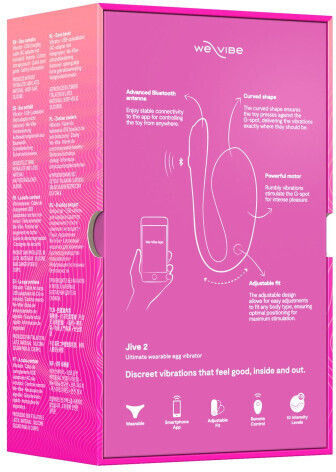We-Vibe We Vibe - Jive 2 Mini Δονητής Egg με Απομακρυσμένο Έλεγχο 10.5cm Φούξια