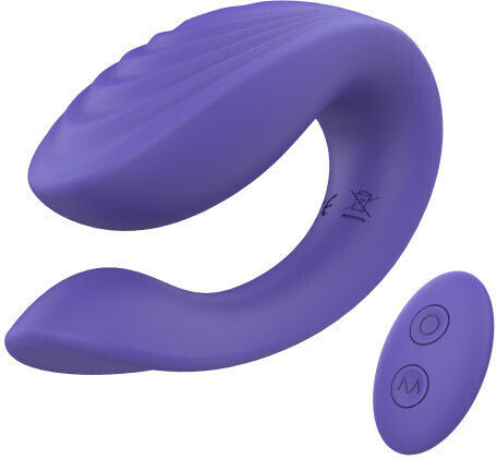 ToyBox Vibrator pentru cupluri 9.3cm Violet
