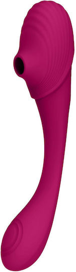 Vive Mirai Double Ended Pulse Wave & Air Stimulating Doppelter Vibrator 29cm Rosa