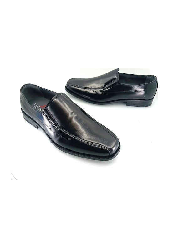 Δερμάτινα Ανδρικά Loafers σε Μαύρο Χρώμα
