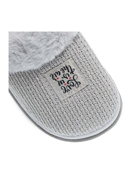 Winter Women's Slippers Gray