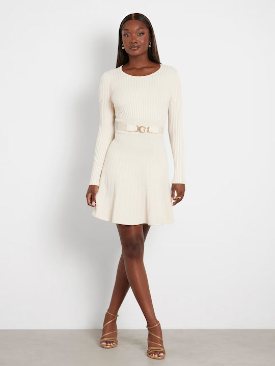 Guess Knitted Dress All Day White