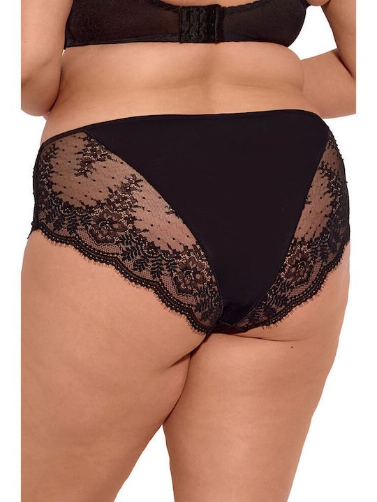Women's Slip with Lace Black