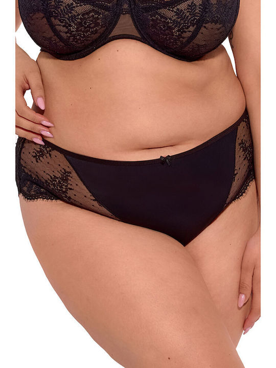 Women's Slip with Lace Black