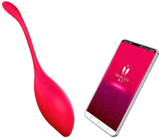 Realov Vibrator cu Telecomandă 18.5cm Roșu