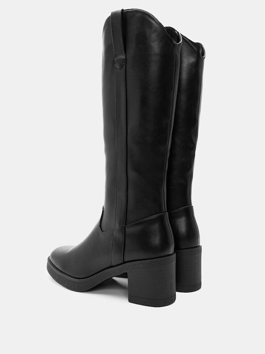 Luigi Women's Boots with Medium Heel Black