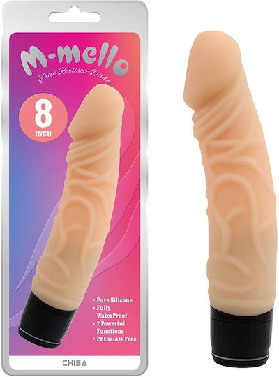 Chisa Novelties M-Mello Thick Realistic Dildo Realistic Vibrator 20cm Carne