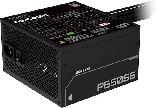 Gigabyte GP-P650SS 650W Μαύρο Τροφοδοτικό Υπολογιστή Full Wired 80 Plus Silver