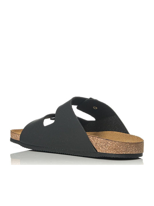 Flache Sandalen für Damen Anatomisch in Schwarz Farbe