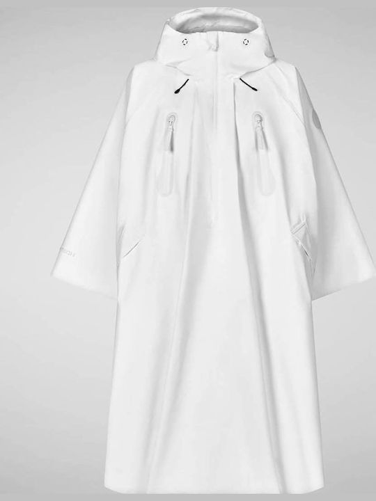 Women's White Coat Oversized with hood
