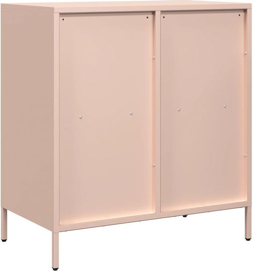 Ντουλάπι Γραφείου Μεταλλικό Ροζ 68x39x73.5cm