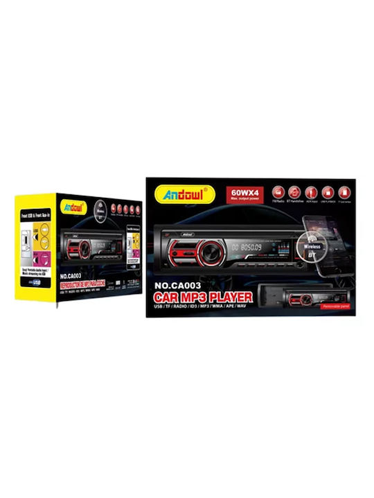 Andowl Автомобилна Аудио Система 1DIN (Блутут/USB)